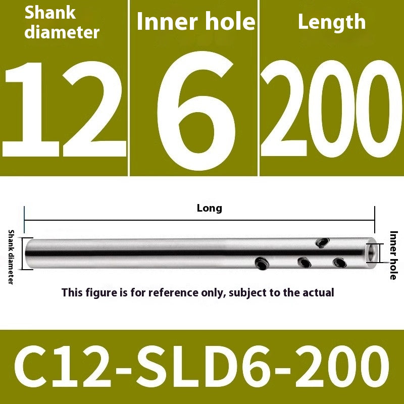 2059-High precision side solid SLD extension rod CNC milling cutter extended rod small diameter straight handle deep cavity avoidance C12C16C20 Shandong Denso Pricision Tools Co.,Ltd.